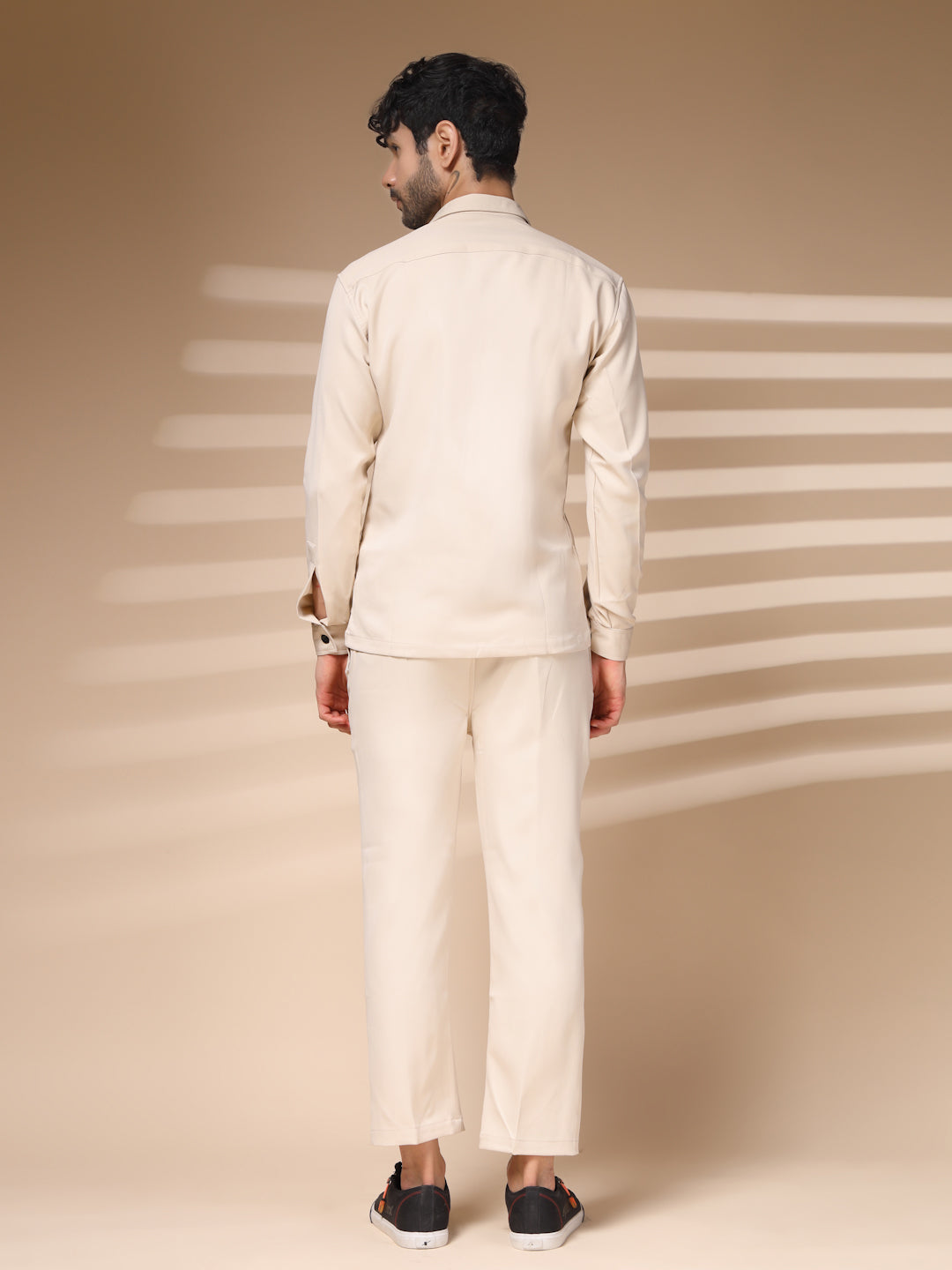 Beige Men's Buttoned Co-ord Set by Italian Vega®