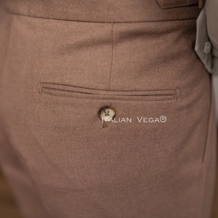 Italian Khakhi Signature Gurkha Pants by Italian Vega®