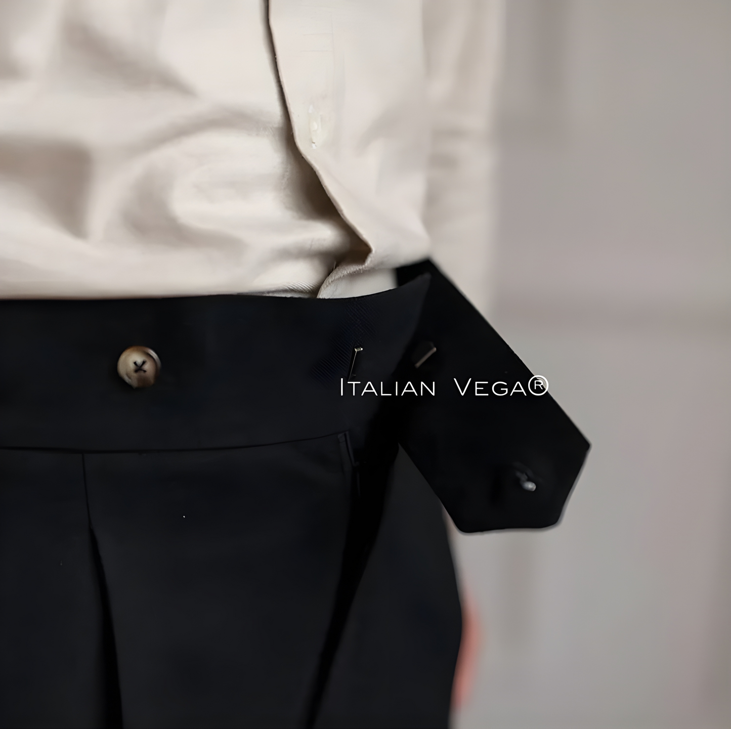 Italian Black Signature Gurkha Pants