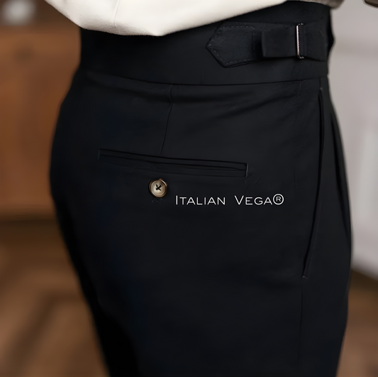 Italian Black Signature Gurkha Pants