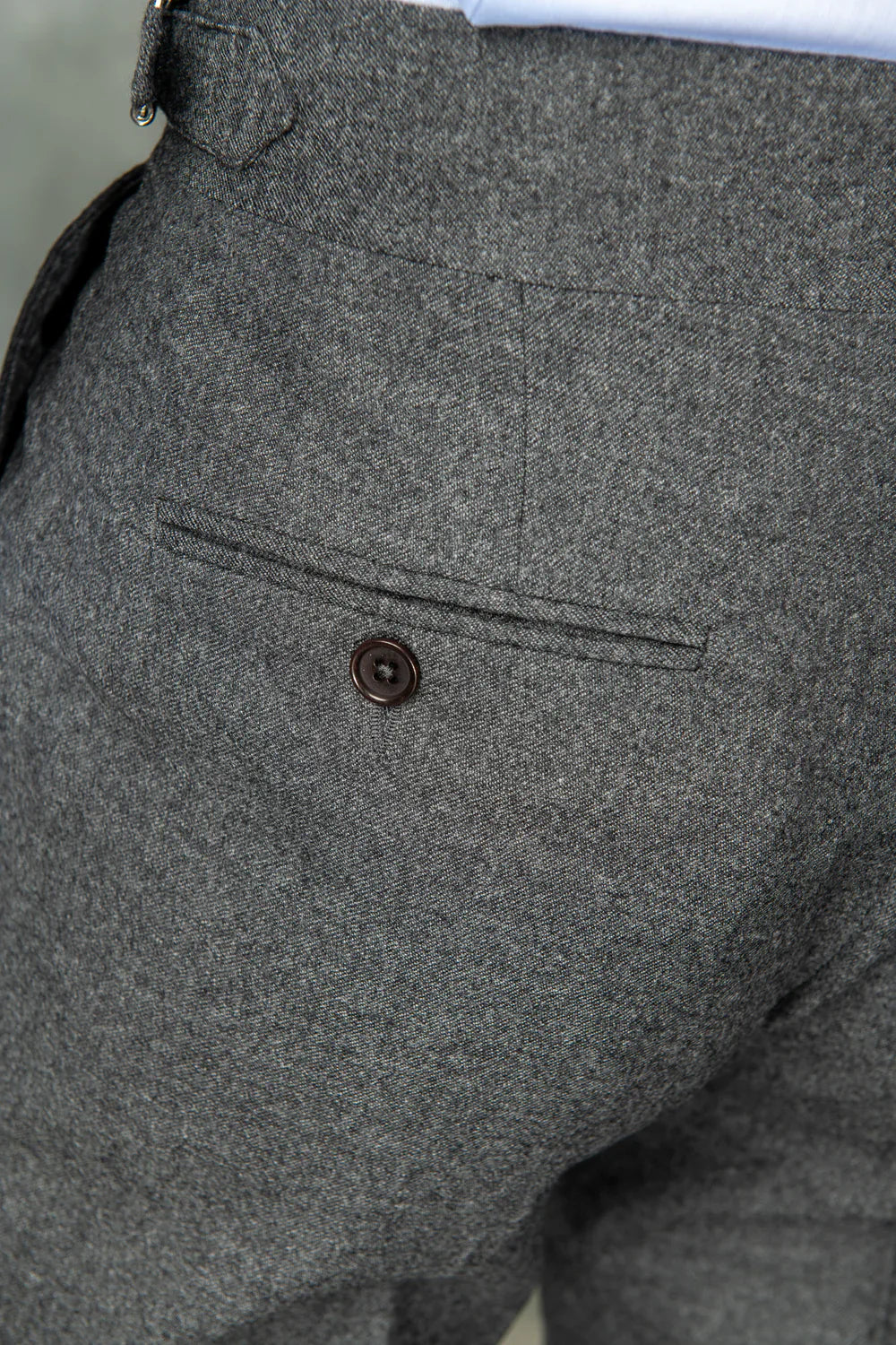 Anthracite Signature Flannel Gurkha Pants by Italian Vega®