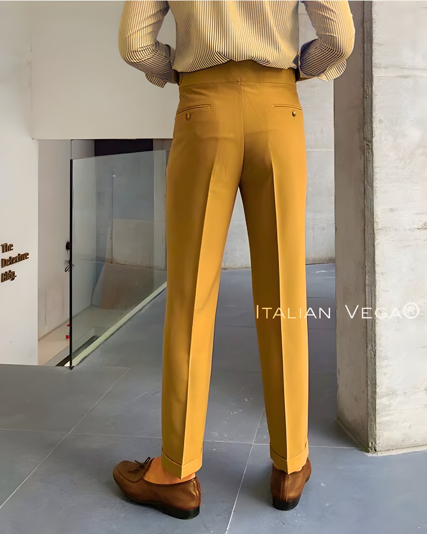 Camel Signature Buttoned Gurkha Pants