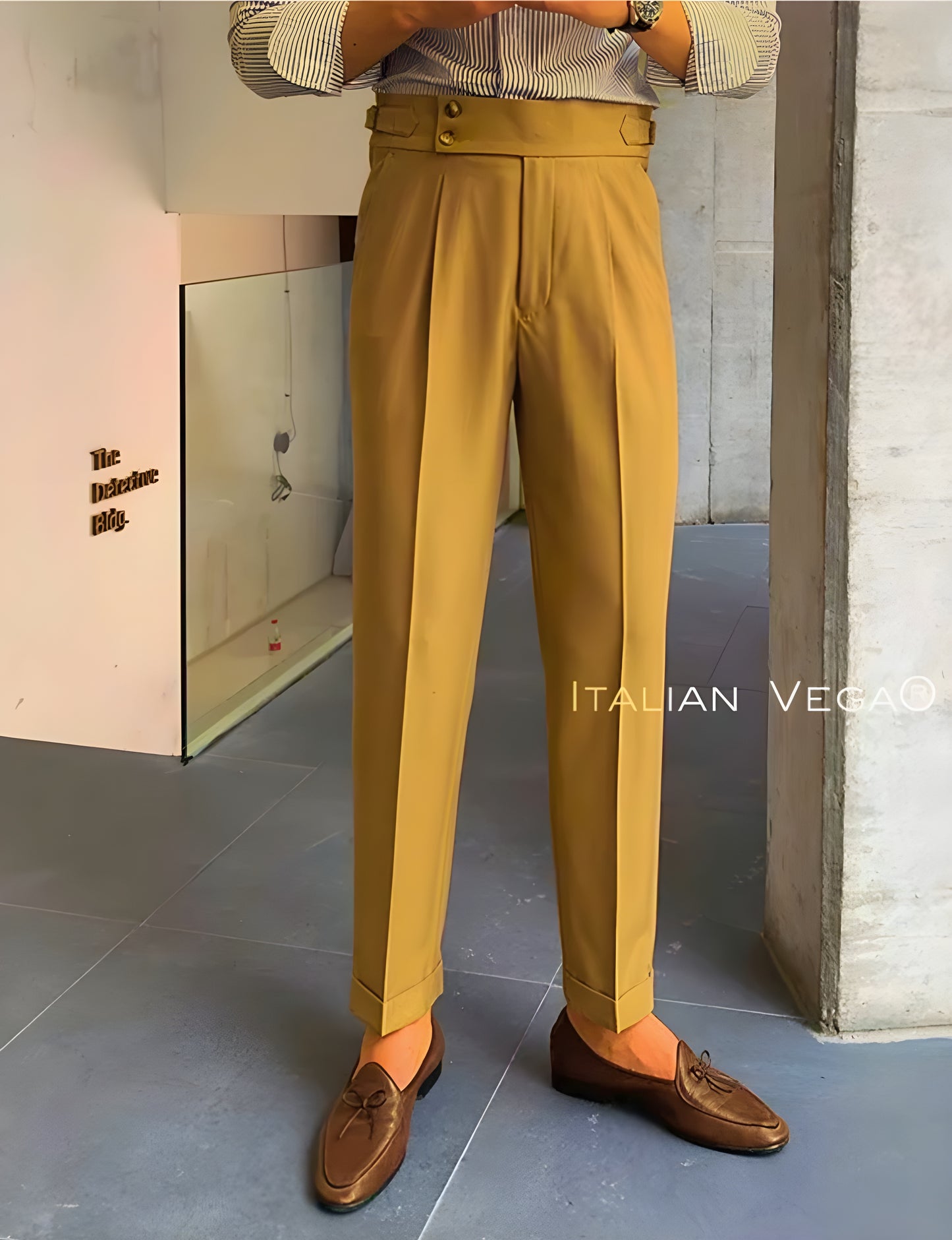Camel Signature Buttoned Gurkha Pants