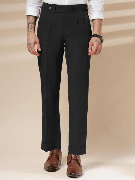 Black Signature Gurkha Pants by Italian Vega