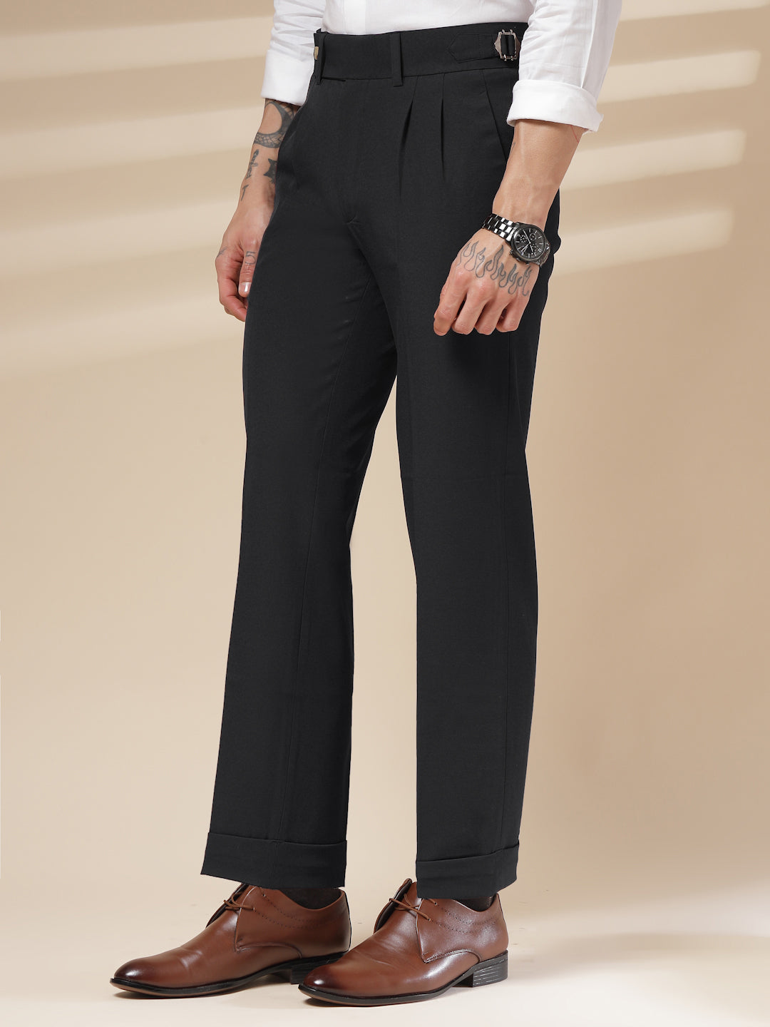 Black Signature Gurkha Pants by Italian Vega
