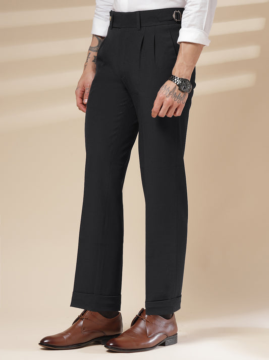 Black Signature Gurkha Pants by Italian Vega