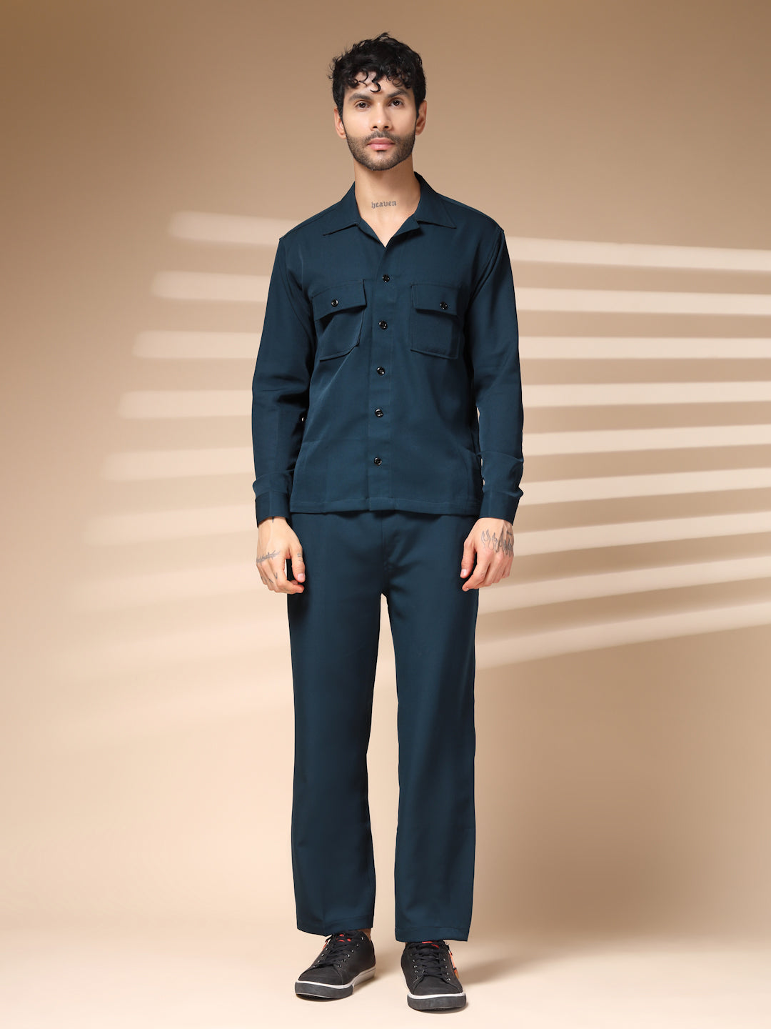 Blue Men's Buttoned Co-ord Set by Italian Vega®