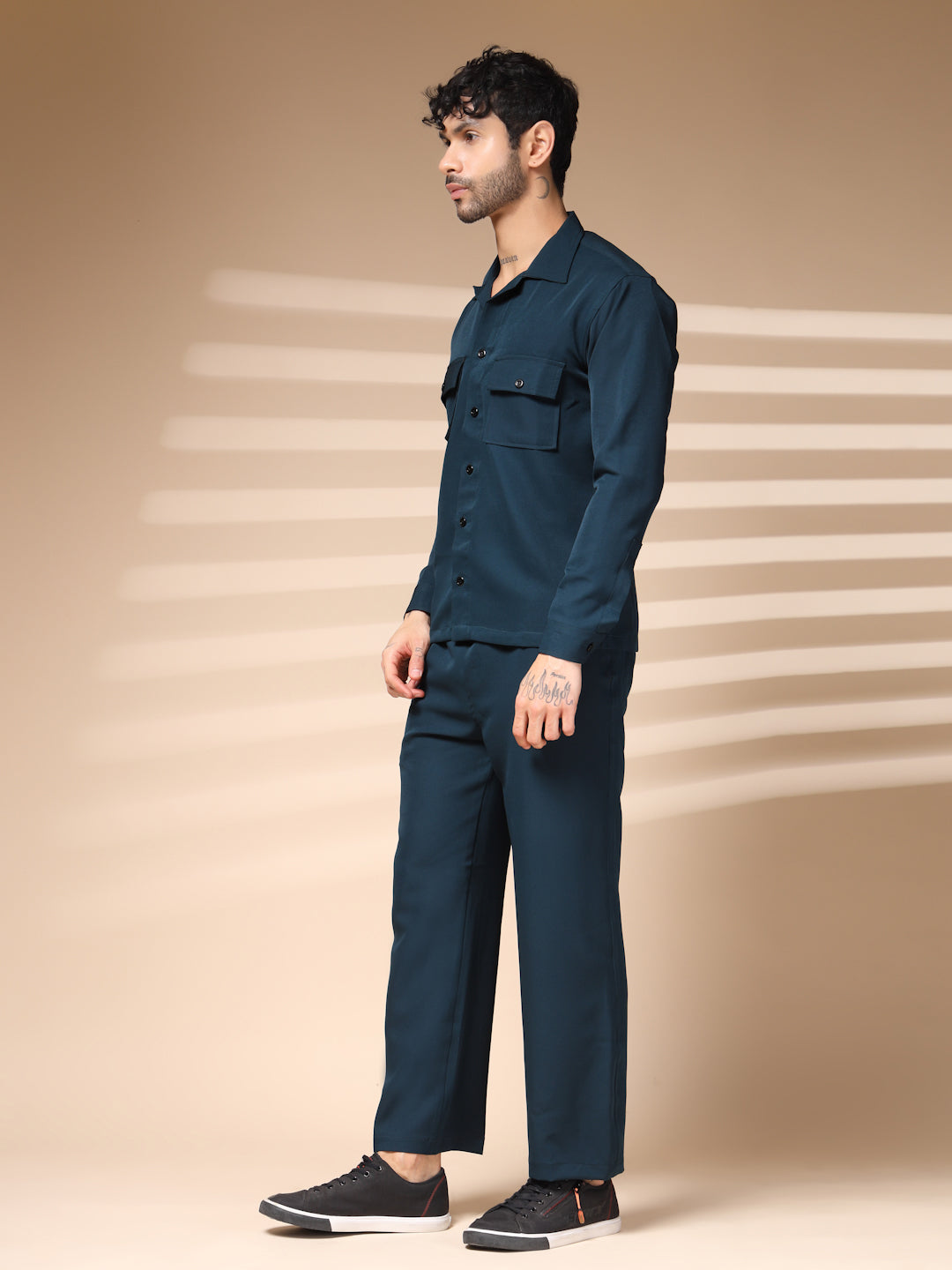 Blue Men's Buttoned Co-ord Set by Italian Vega®