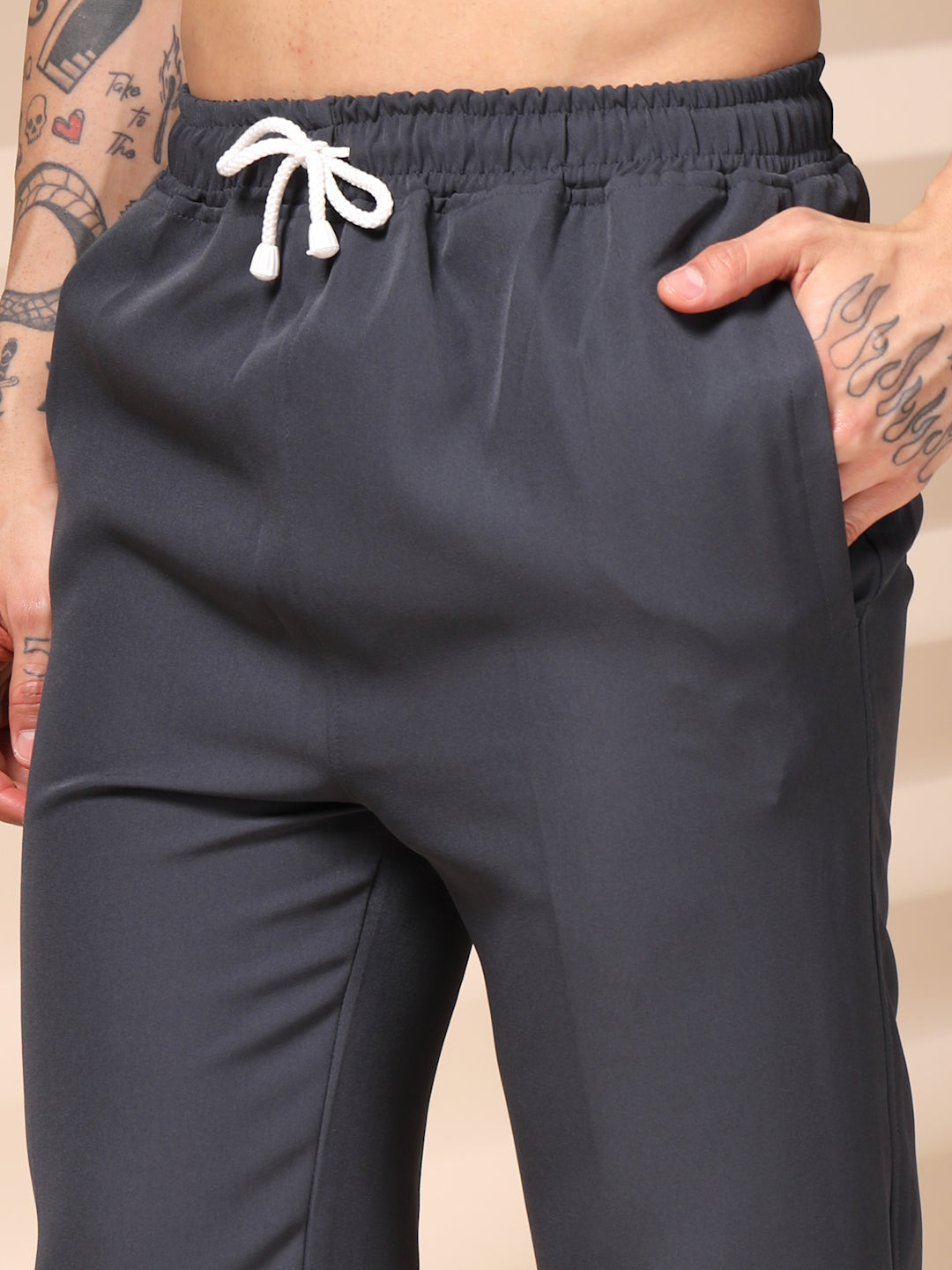 Elephant Grey Men's Buttoned Co-ord Set by Italian Vega®