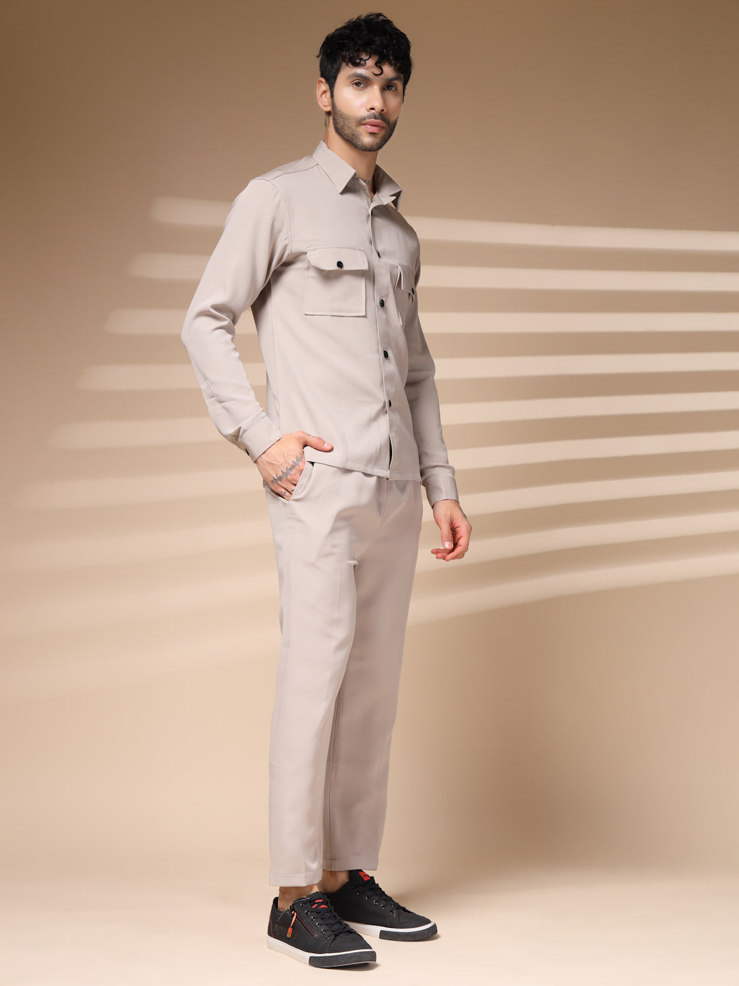 Vizon Men's Buttoned Co-ord Set by Italian Vega®