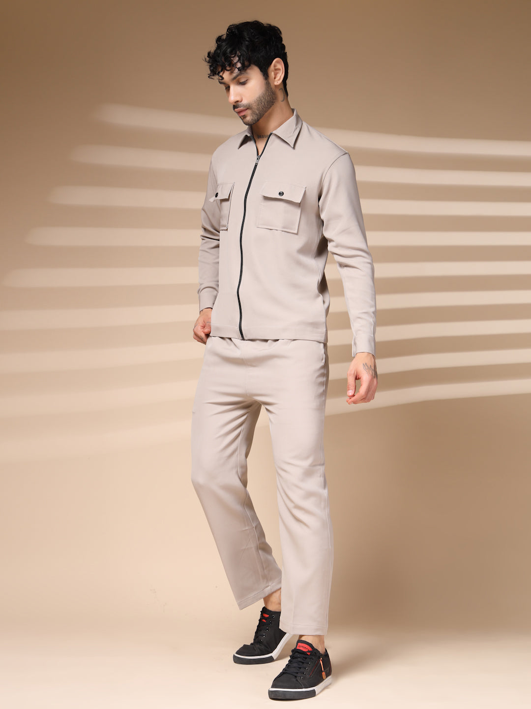 Vizon Men's Zipper Co-ord Set by Italian Vega®