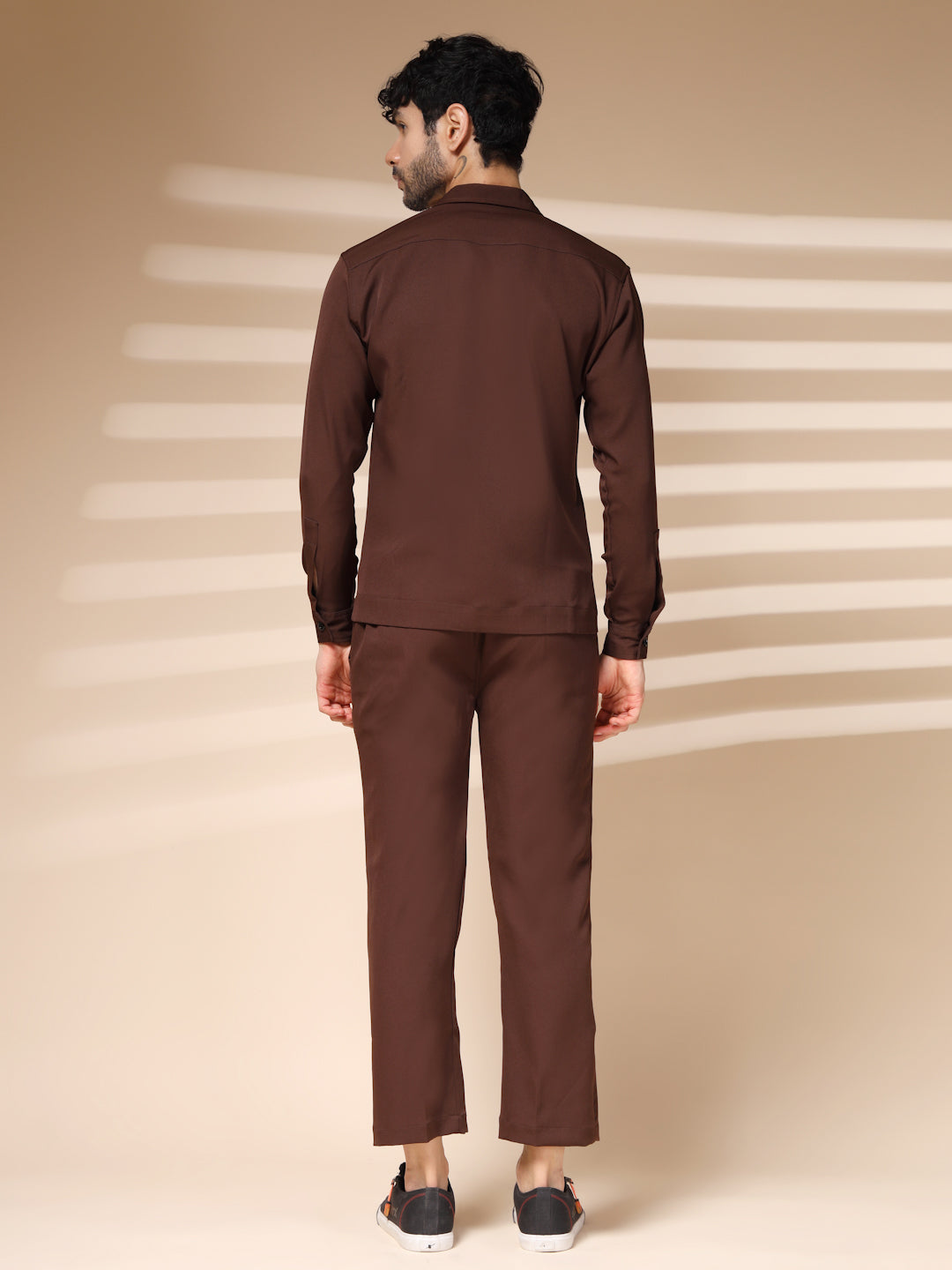 Hickory Brown Men's Zipper Co-ord Set by Italian Vega®