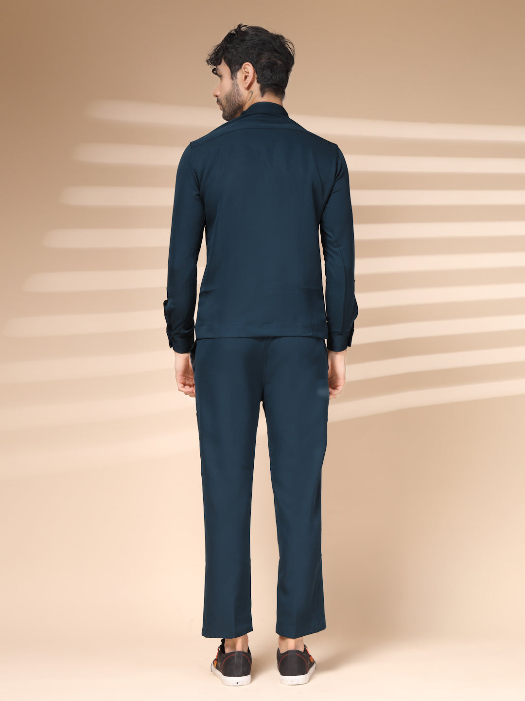 Blue Men's Zipper Co-ord Set by Italian Vega®