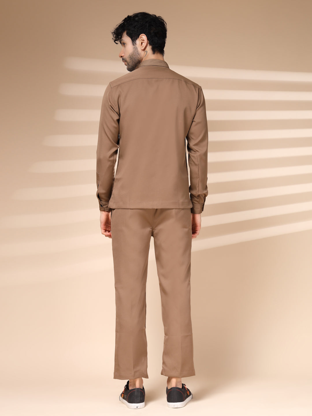 Camel Men's Zipper Co-ord Set by Italian Vega®