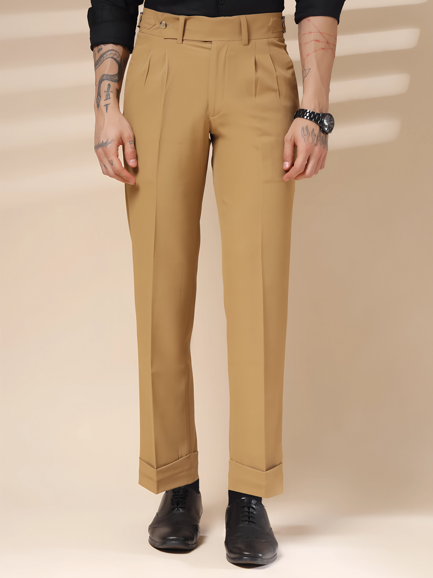 Italian Camel Signature Gurkha Pants