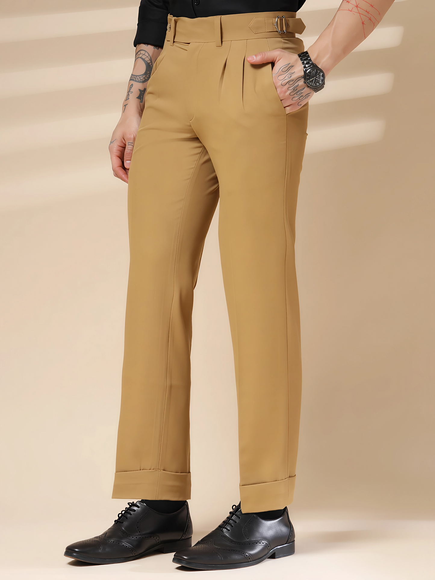 Italian Camel Signature Gurkha Pants